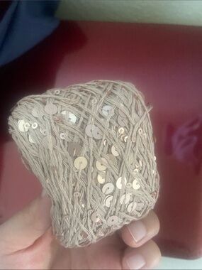 Sequin cotton yarn